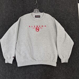 Vintage Alabama Crimson Tide Sweater Men's XXL Gray Crewneck Long Sleeve Dad